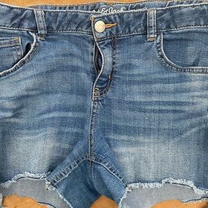 2 cat and jack girls denim shorts XL